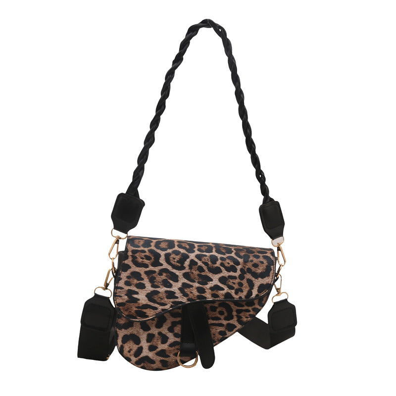 Leopard Print Crossbody Bag