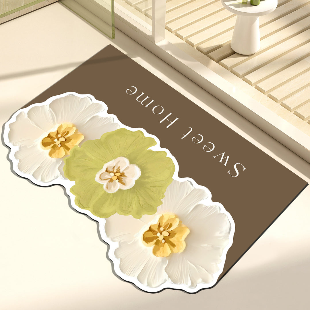 Artistic Floral Decorative Mat