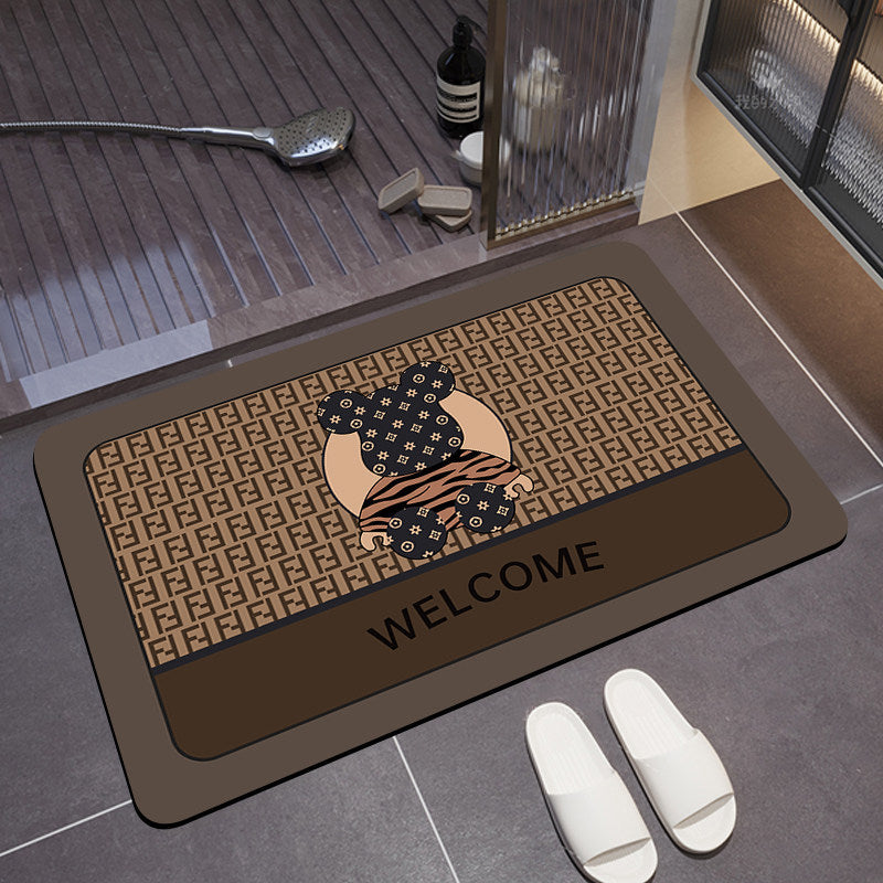Welcome Bear-Themed Doormat