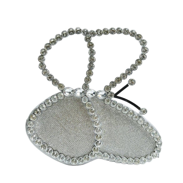Butterfly-Shaped Rhinestone Evening Clutch