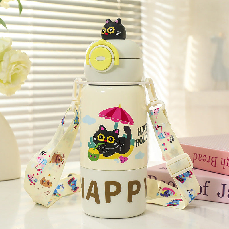 Creative water bottle with funny cat design Kalsten