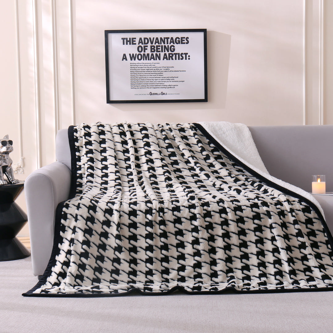 Chic Floral Pattern Throw Blanket Kalsten