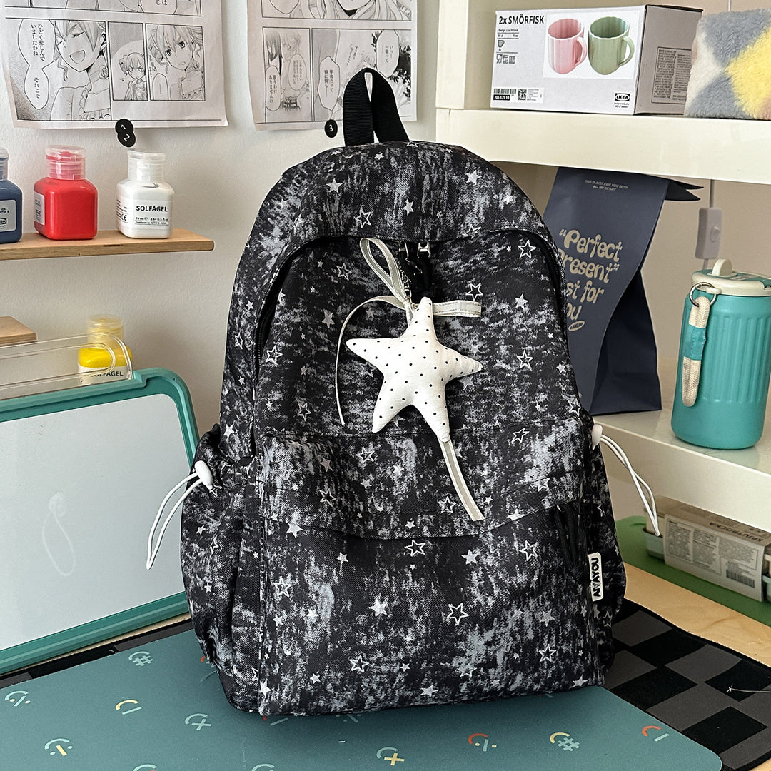 Stylish Star-Print Backpack Kalsten 1791205508