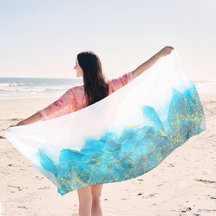 light beach towel with creative jellyfish design Kalsten
