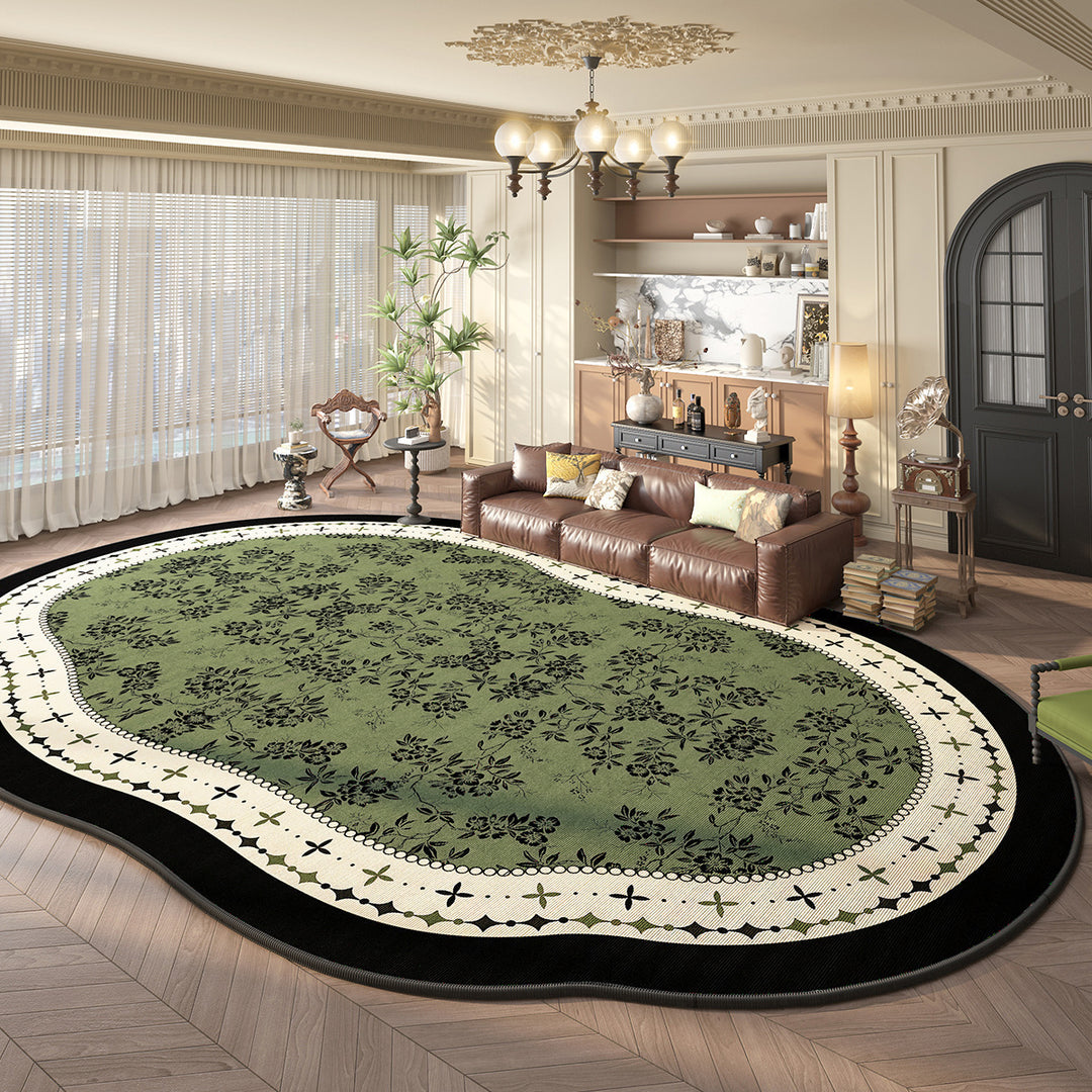 Floral Design Plush Area Rug Kalsten