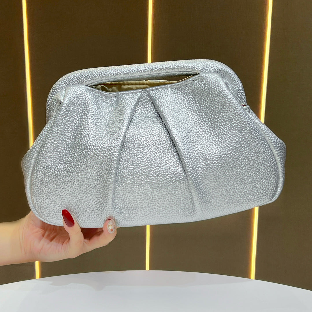 Metallic Textured Evening Clutch
