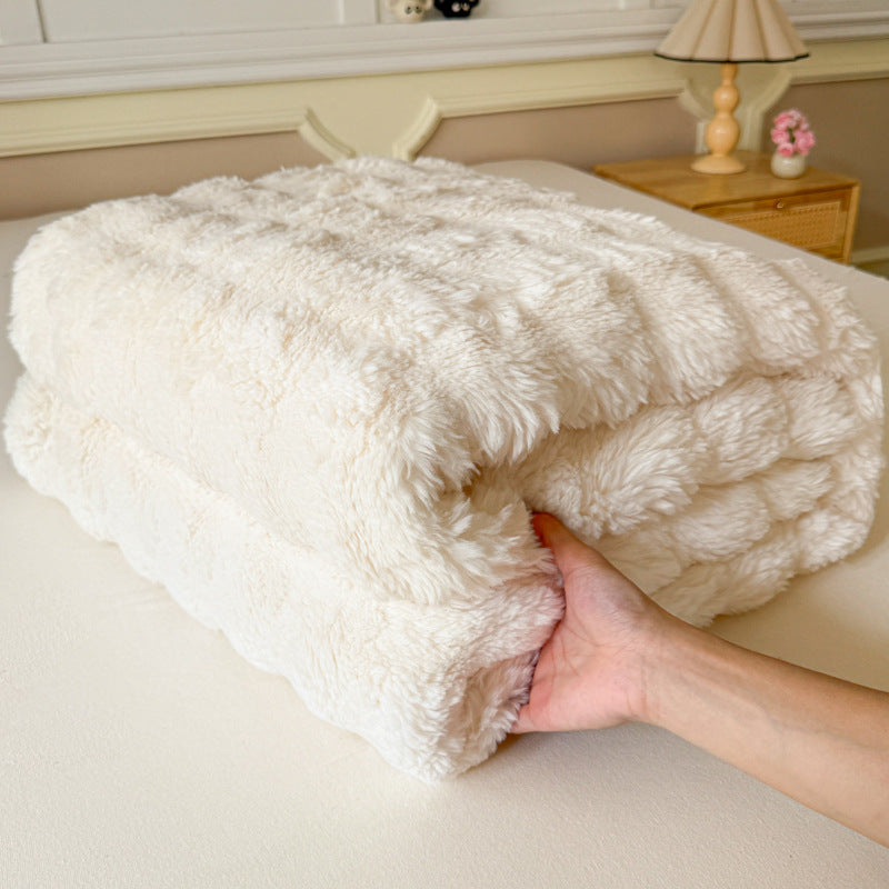 Ultra-Soft Textured Fleece Blanket Kalsten