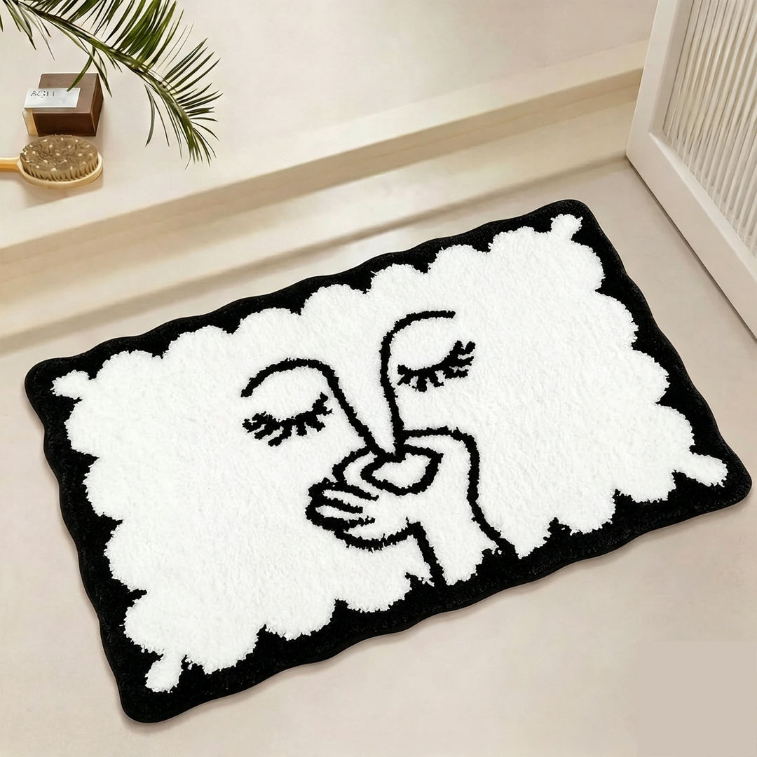 Soft Textured Bathroom Rug
