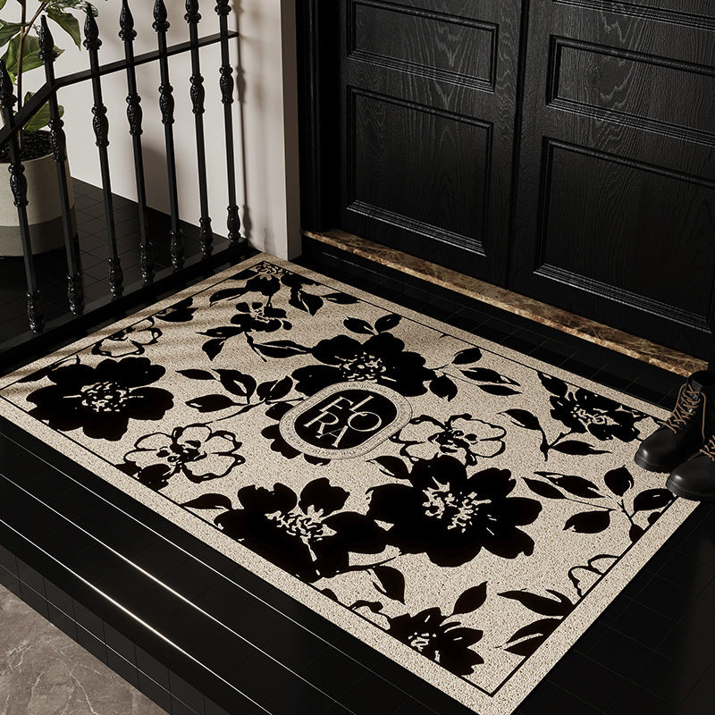 Floral Design Decorative Entrance Mat