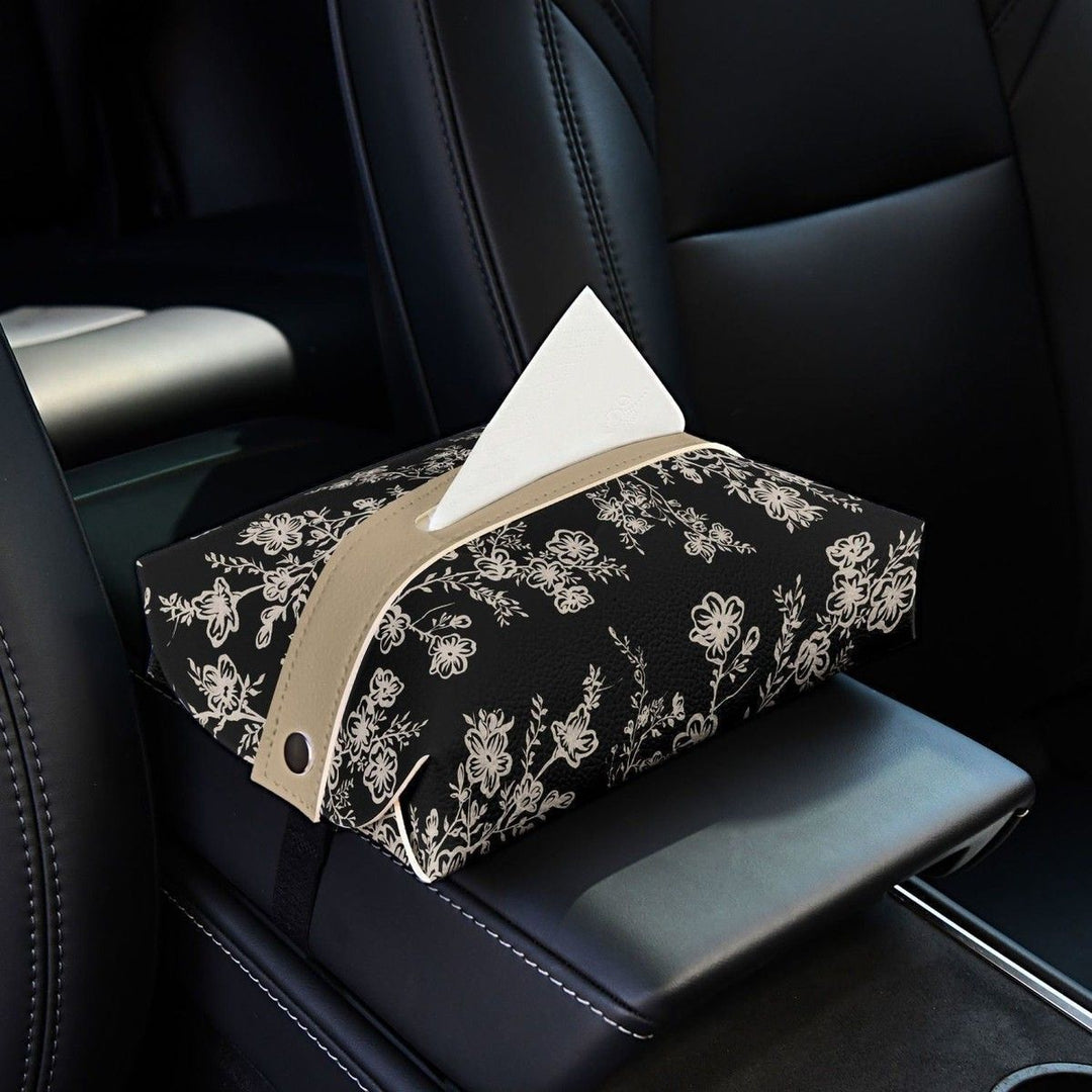 Floral Design Tissue Box Cover Kalsten