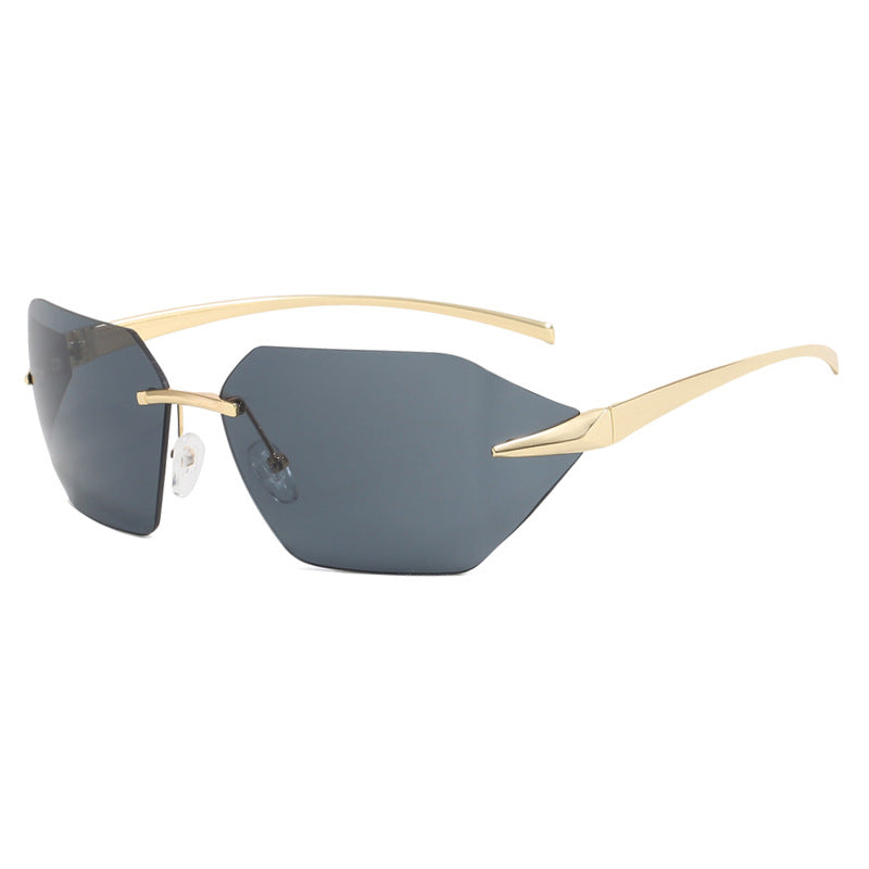 Women's geometric sunglasses with elegant metal frame and polarized lenses Kalsten