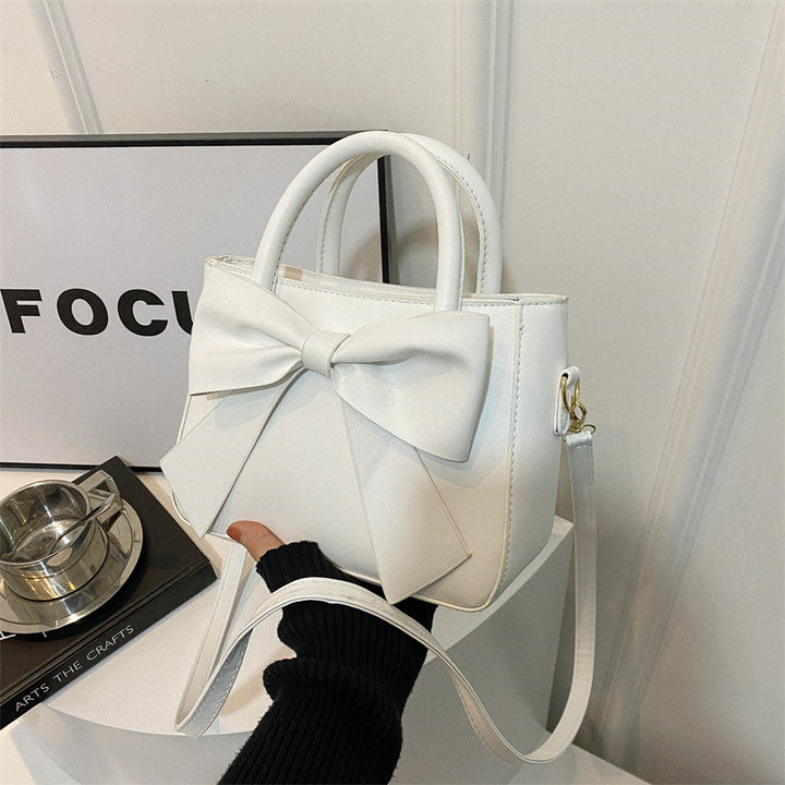Chic Bow-Accented Handheld Bag