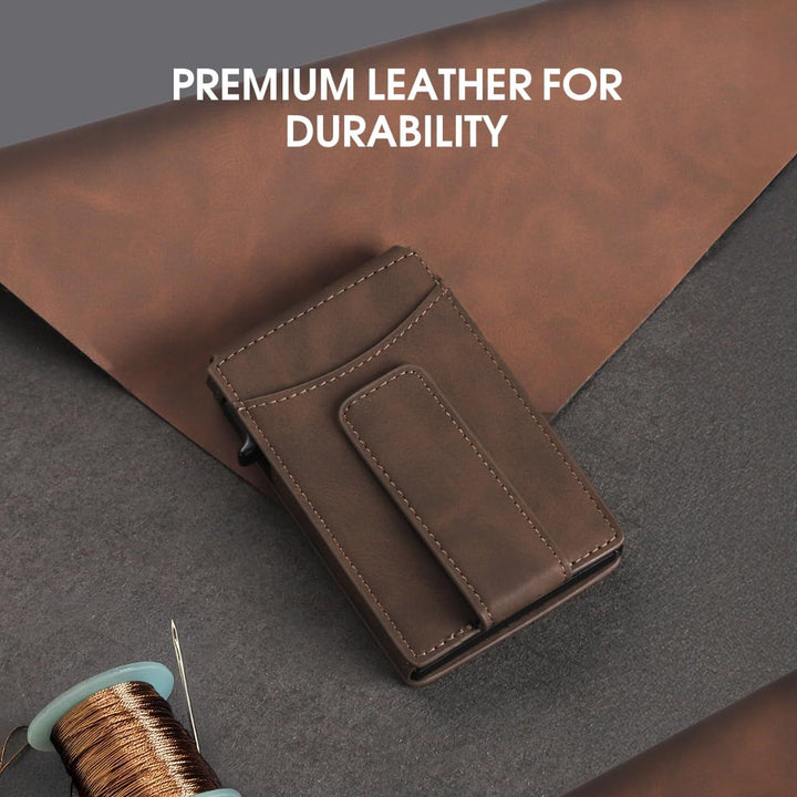 Minimalist RFID-Blocking Leather Card Wallet Kalsten