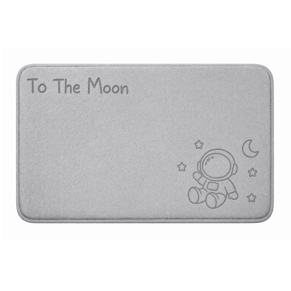 Plush Bath Mat with Cute Bear Design