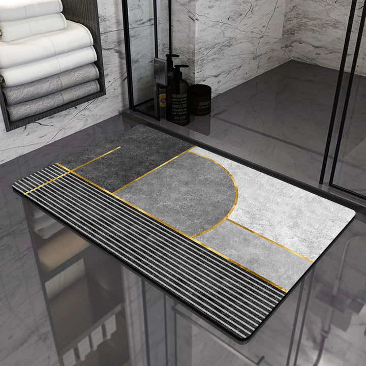 Modern Geometric Bathroom Mat
