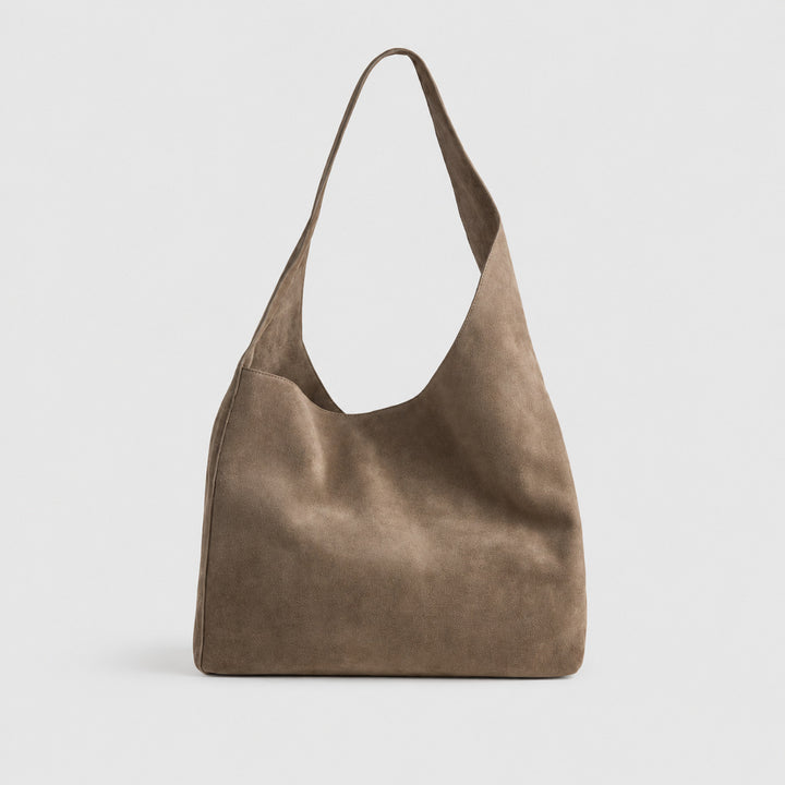 Soft Suede Slouchy Shoulder Bag
