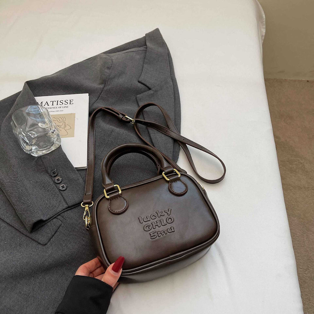 Sleek Structured Mini Shoulder Bag Kalsten