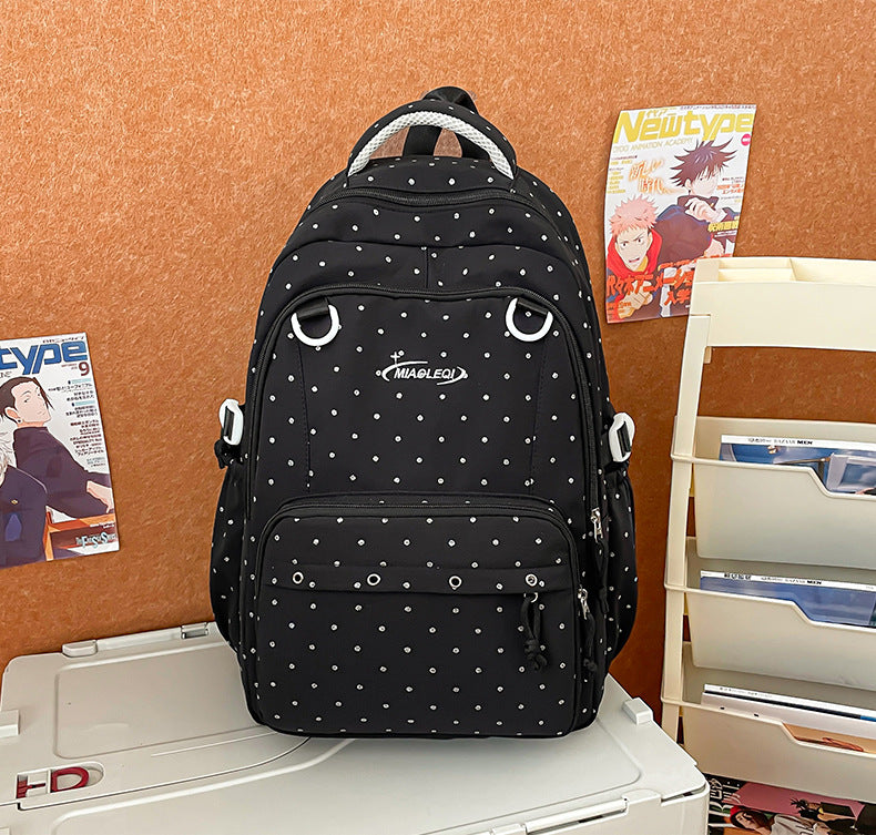 Stylish Multi-Pocket Backpack with Cute Accessories Kalsten