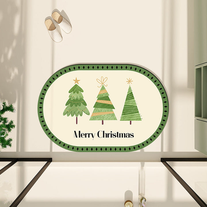 Christmas-Themed Decorative Mat