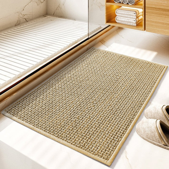 Plush Textured Bath Mat Kalsten