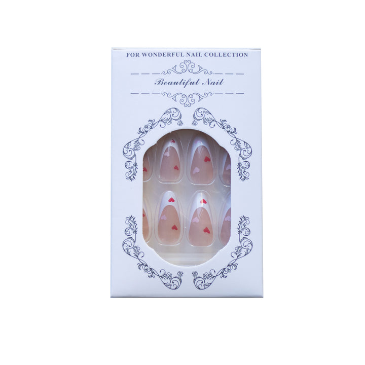 Heart-Accent Stiletto Press-On Nails Kalsten