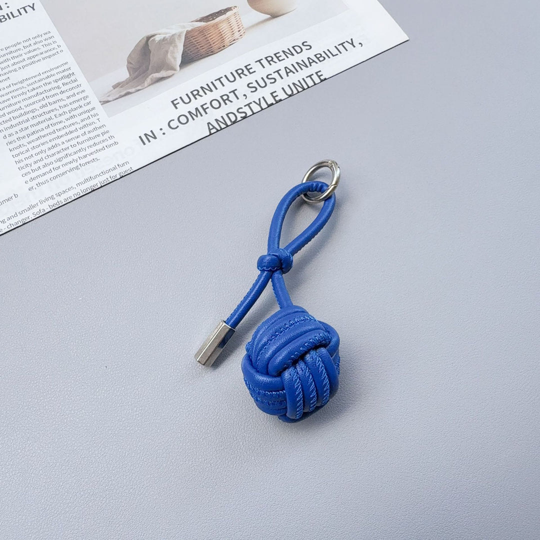 Stylish Knotted Leather Keychain Kalsten