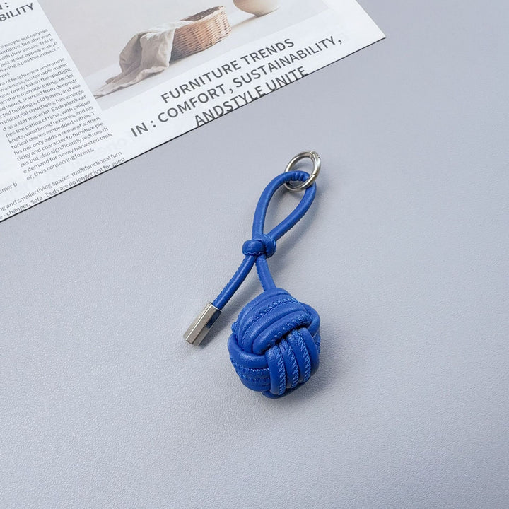 Stylish Knotted Leather Keychain Kalsten