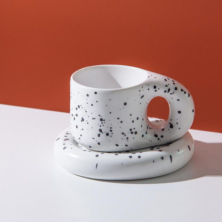 Elegant Curved Ceramic Serving Plate