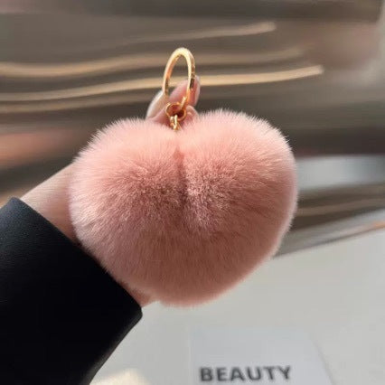Heart-Shaped Plush Keychain Kalsten