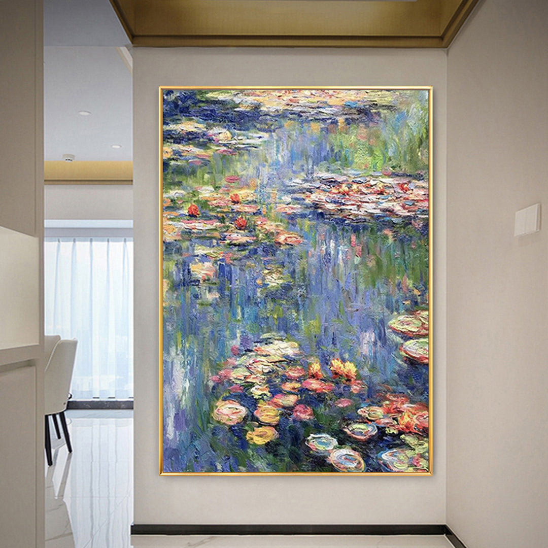 Impressionist Water Lily Canvas Artwork