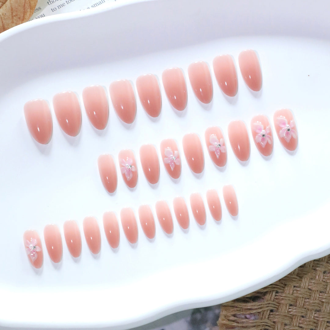 Artistic nail designs with delicate floral accents Kalsten