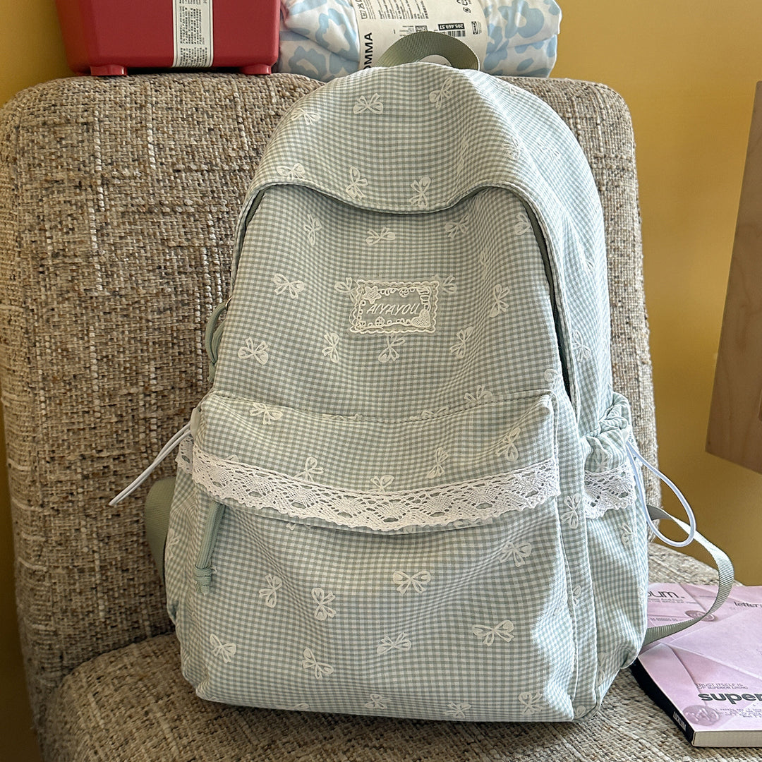 Sweet Floral-Embellished Backpack Kalsten