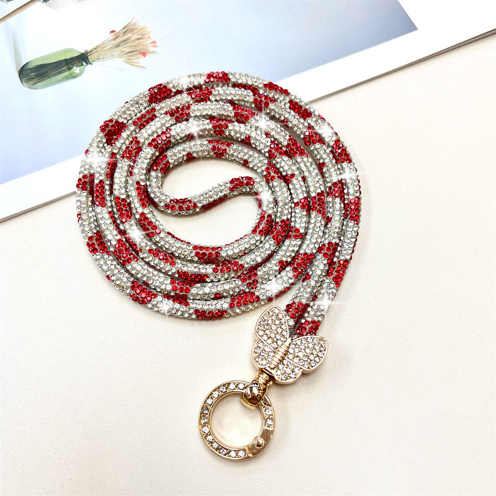 Rhinestone Encrusted Phone Lanyard Kalsten