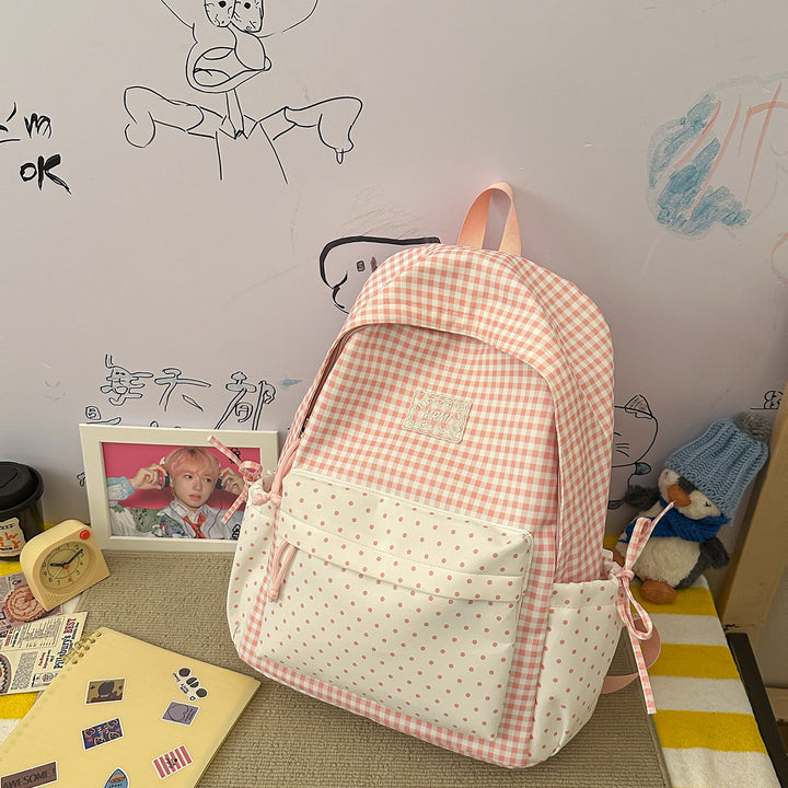 Chic Plaid Backpack Kalsten