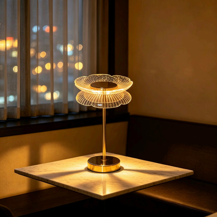 Artistic Glass Table Lamp