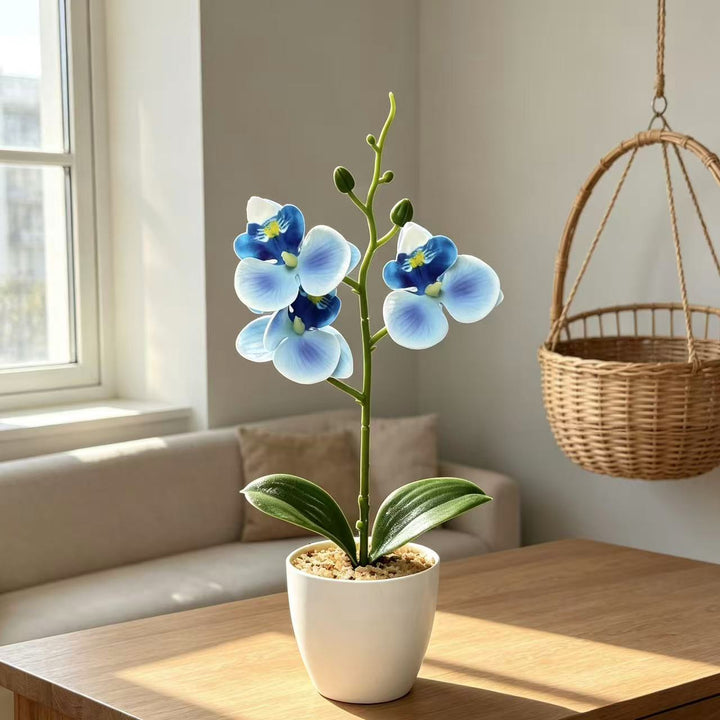 Elegant Faux Orchid Plant Arrangement
