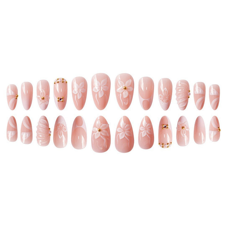 Elegant 3D Floral Nail Art Enhancements Kalsten