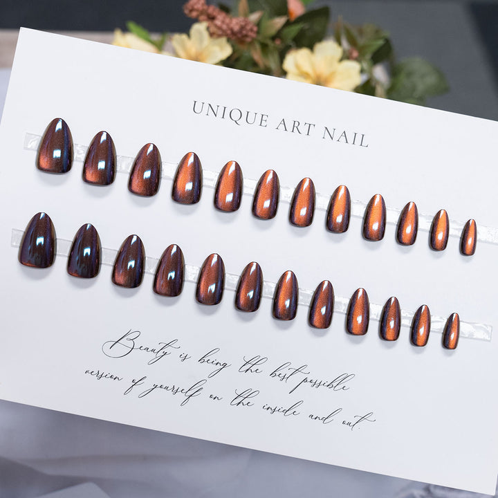 Metallic Press-On Nail Set