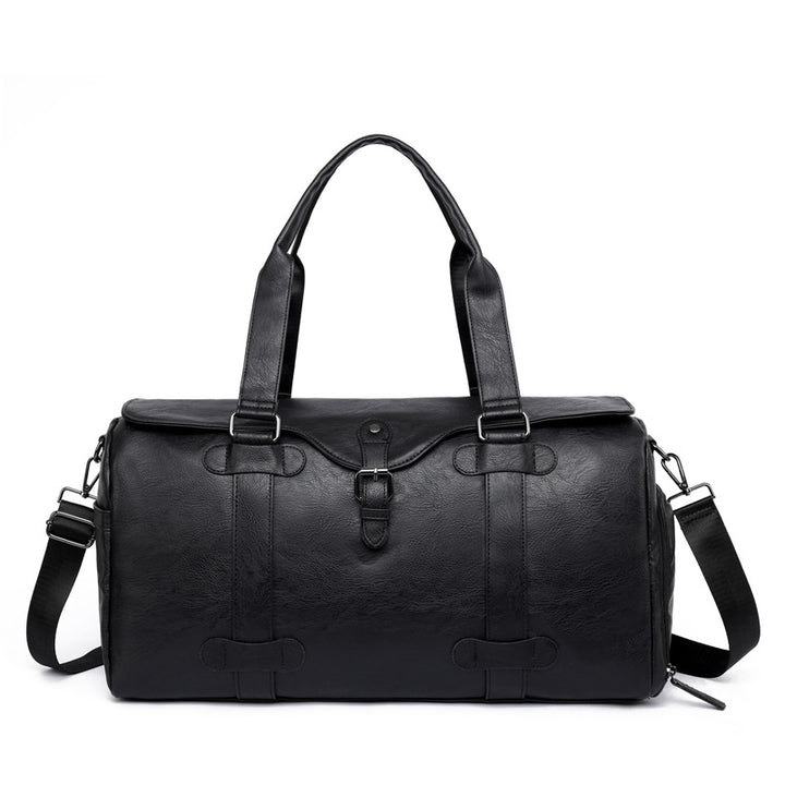 Elegant Genuine Leather Duffel Bag With Versatile Carrying Options Kalsten