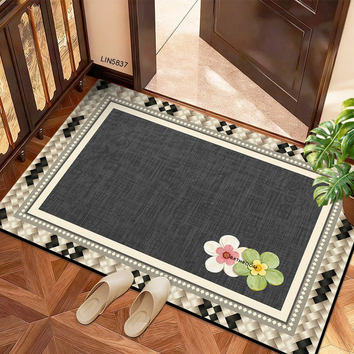 Playful Dog-Themed Indoor Welcome Mat