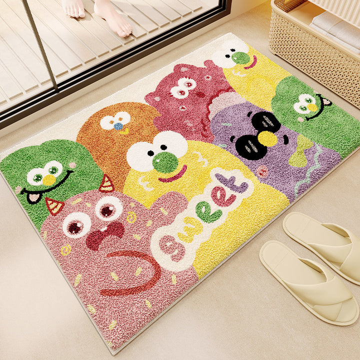 Fun Monster-Themed Bathroom Mat Kalsten