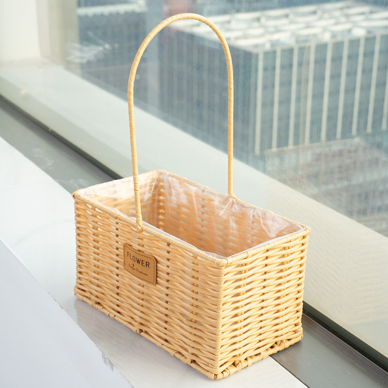 Decorative Wicker Storage Basket Kalsten