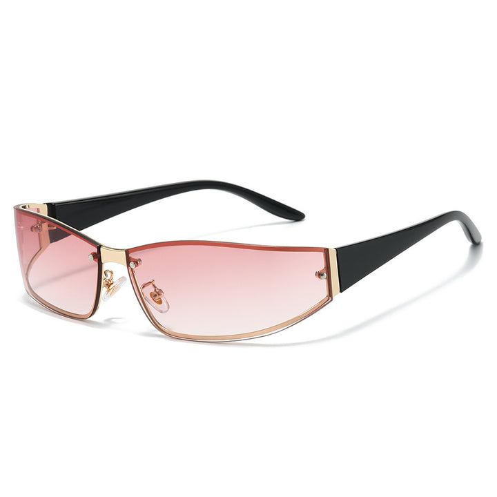 Sleek Cat-Eye Shield Sunglasses Kalsten
