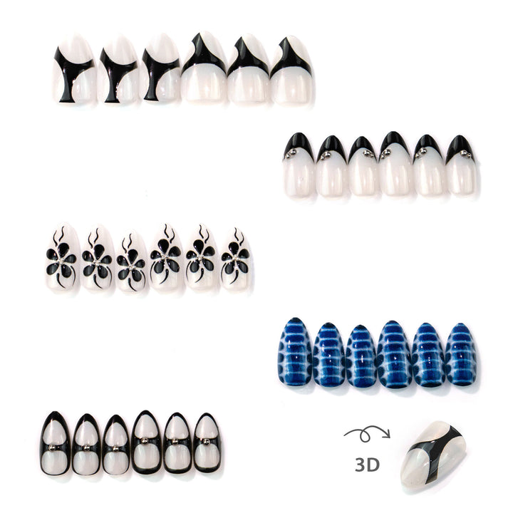 Artistic Contemporary Press-On Nail Set