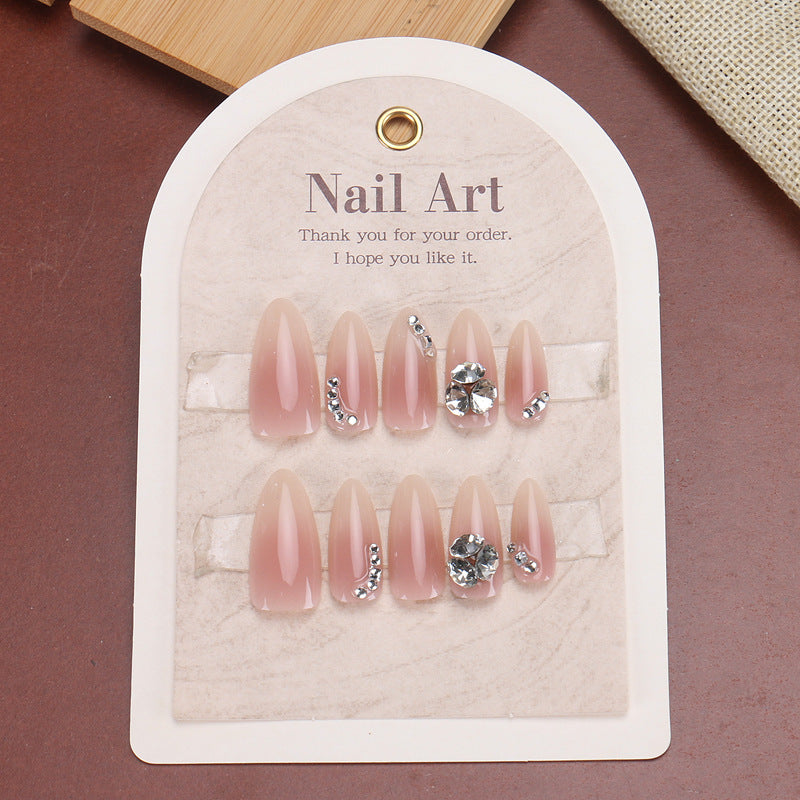 Premium Rhinestone-Embellished Press-On Nails Kalsten 1789389044