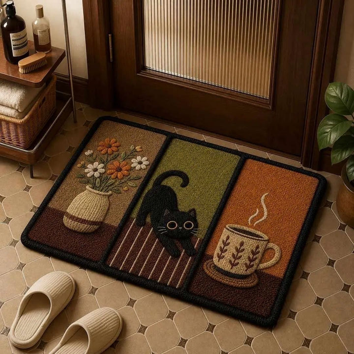 Cat-Themed Decorative Bath Mat Kalsten