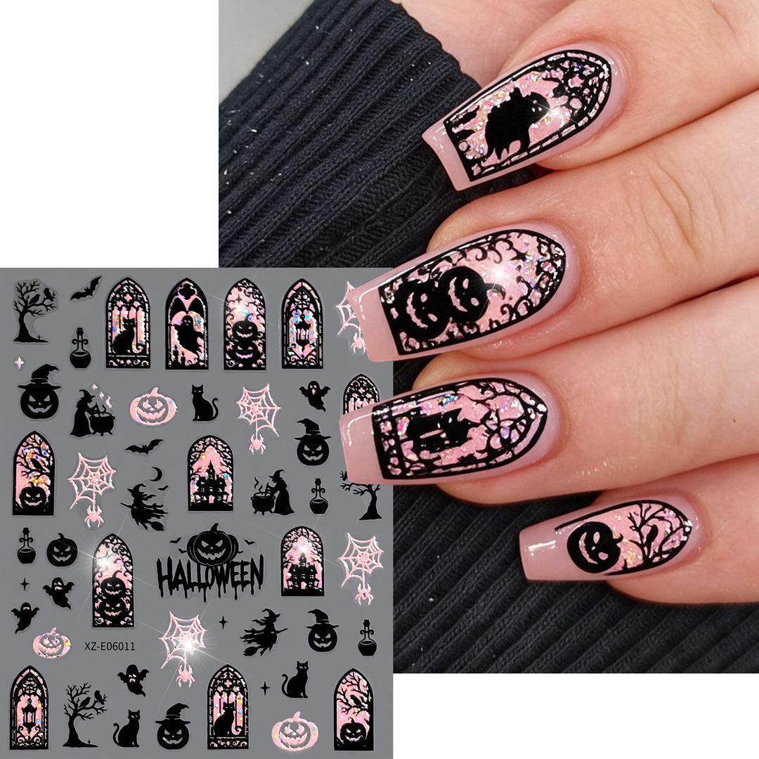 Halloween-Themed Nail Art Sticker Set  1791507032