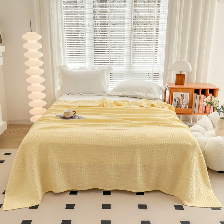 Textured Lightweight Throw Blanket