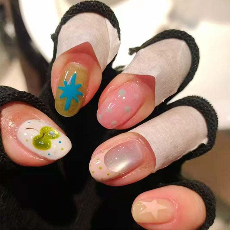 Whimsical Bunny-Themed Press-On Nail Art Set Kalsten