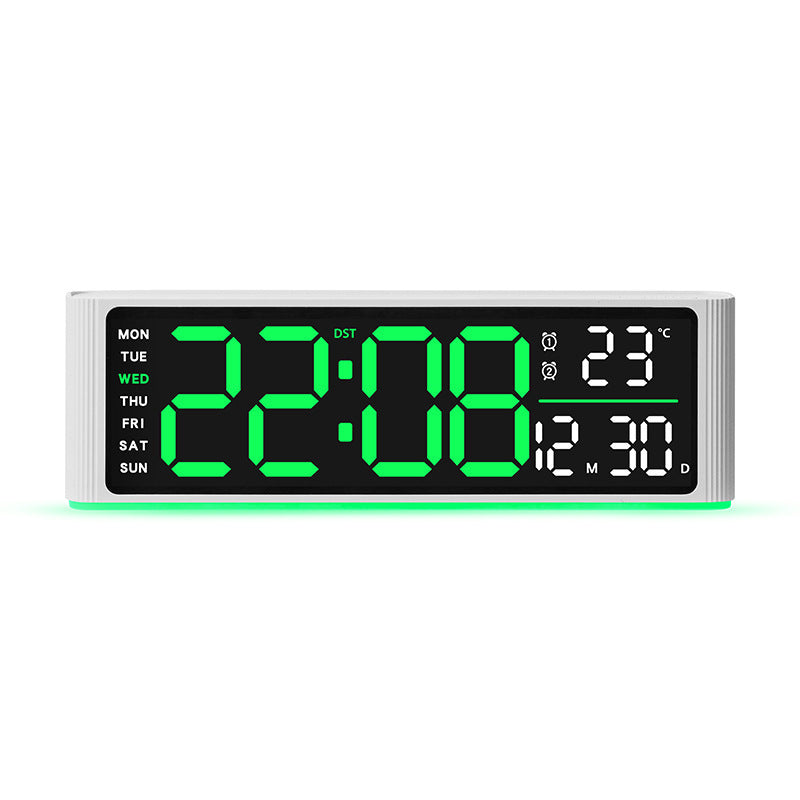 Digital LED alarm clock with temperature and day of week display Kalsten